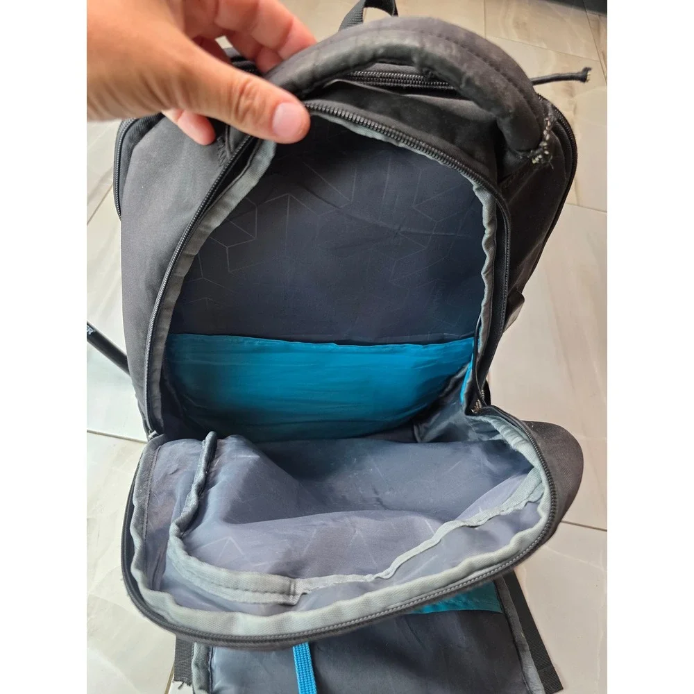 Ouslang Black Laptop Backpack Multi-Compartment Travel School Bag 18in